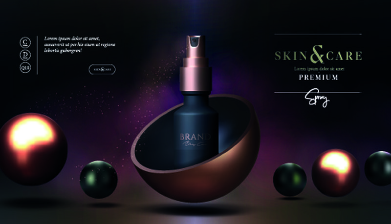 矢量护肤品广告海报设计的艺术与技巧